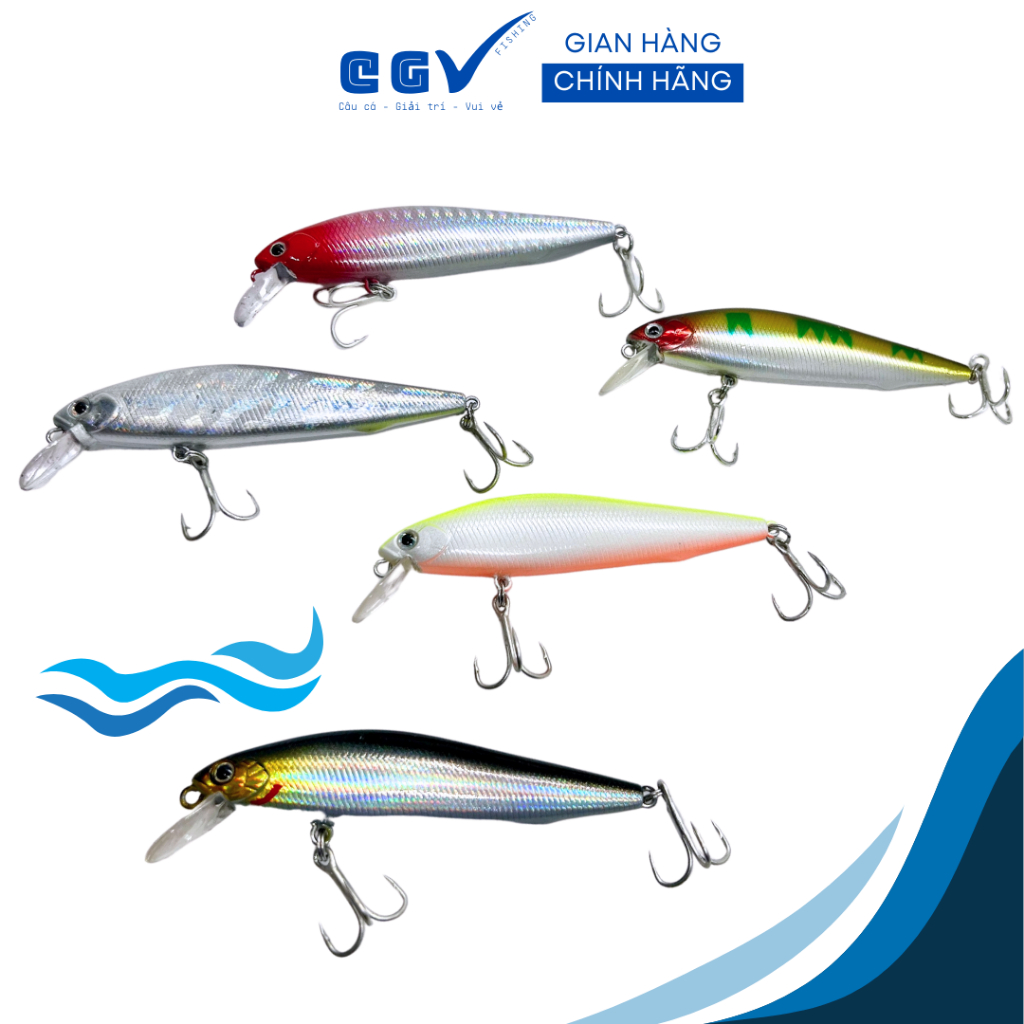 Mồi giả crank lưỡi BKK câu măng, vược, nhồng, chẽm hồng, nhồng, câu ven biển,... 7cm - 10G mua 5 tặng hộp đựng mồi
