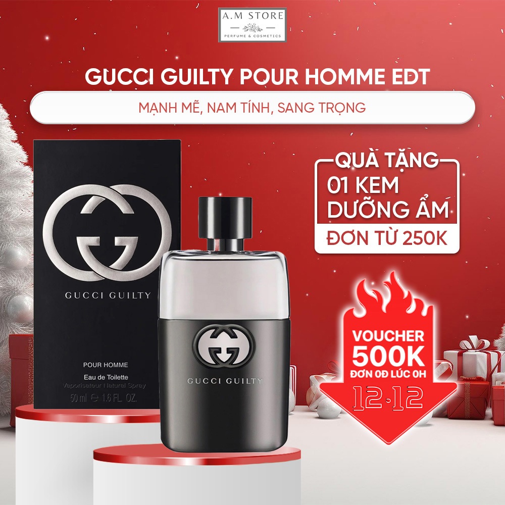 Nước Hoa Nam Gucci Guilty Pour Homme EDT 90ml - Hương thơm của sự mạnh mẽ, nam tính và sang trọng