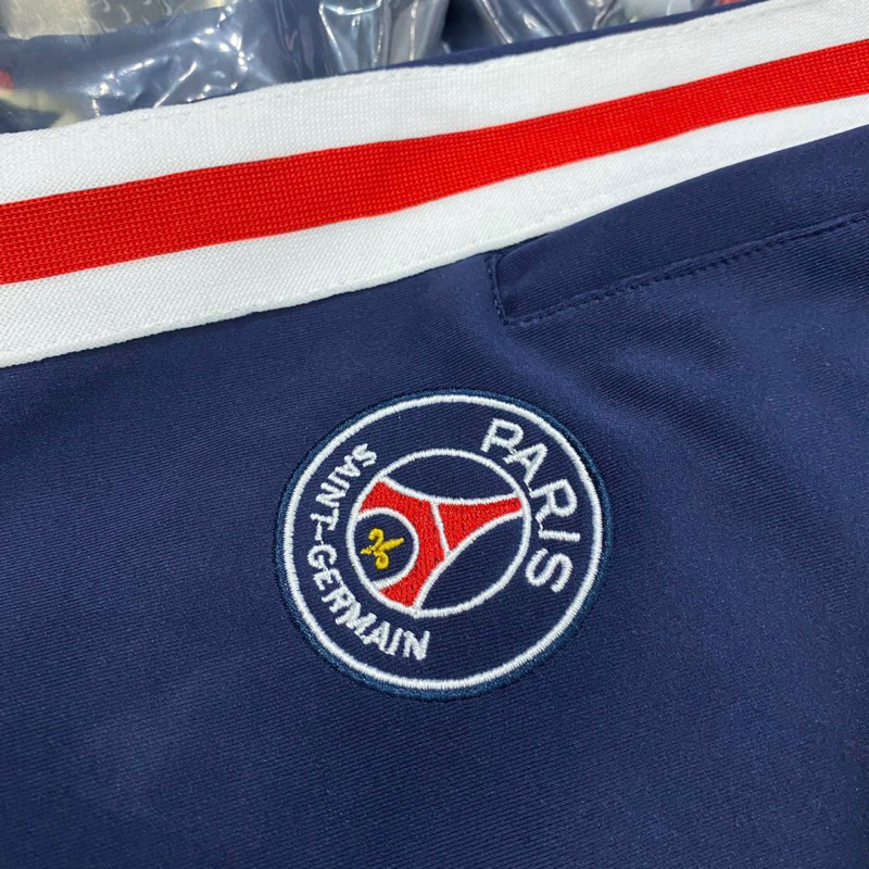 Bộ đồ nam thể thao dài tay thu đông áo mũ hoodie in vạch chữ Paris sọc đỏ thêu logo vải nỉ da cá BD28P