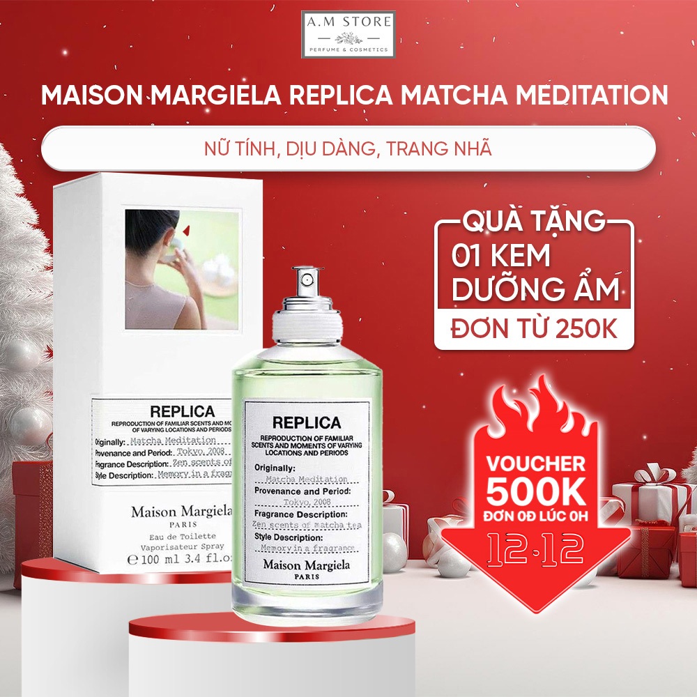 Nước hoa nam nữ Maison Margiela Replica Matcha Meditation/Springtime In The Park EDT 100ml - Hương tươi mát, thanh lịch