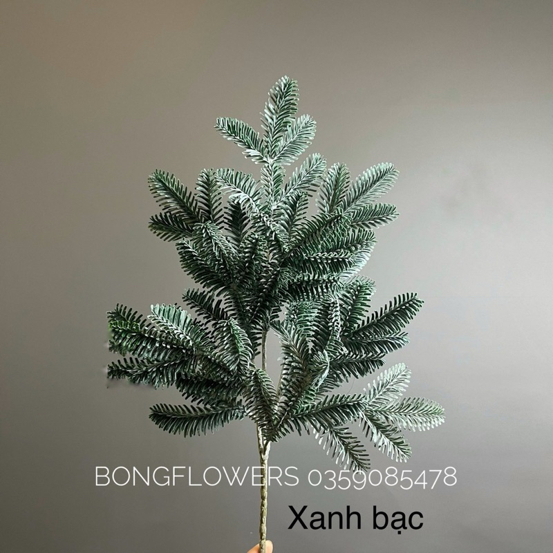 Cành lá thông giả trang trí Noel giáng sinh dài 35cm