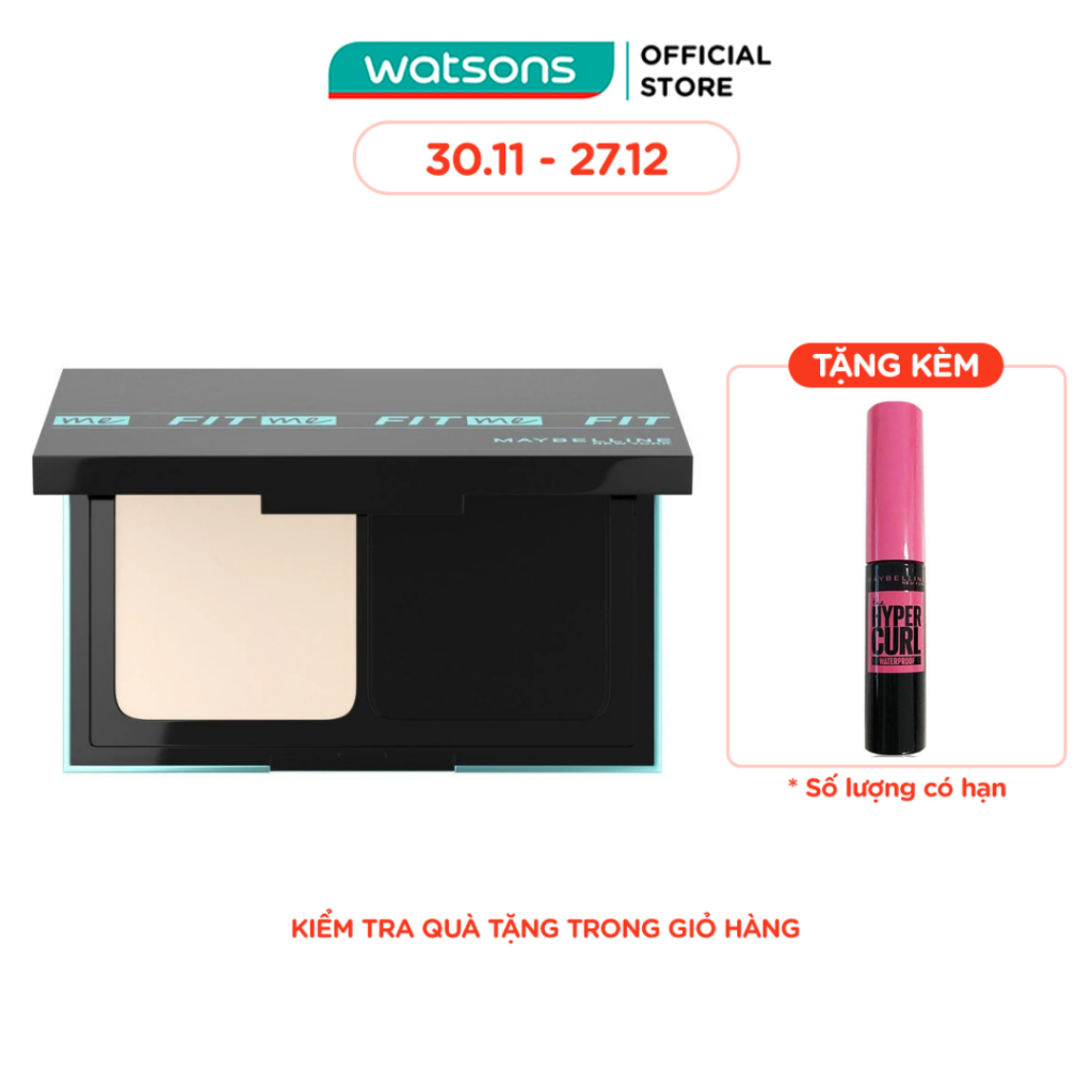 Phấn Nền Kiềm Dầu Maybelline Fit Me Powder Foundation SPF44/PA++++ 9g