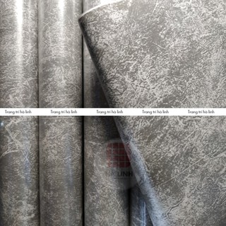 Decal dán tường giả xi măng bê tông sẵn keo dài 10m rộng 45cm, giấy dán tường màu xi măng tự dính