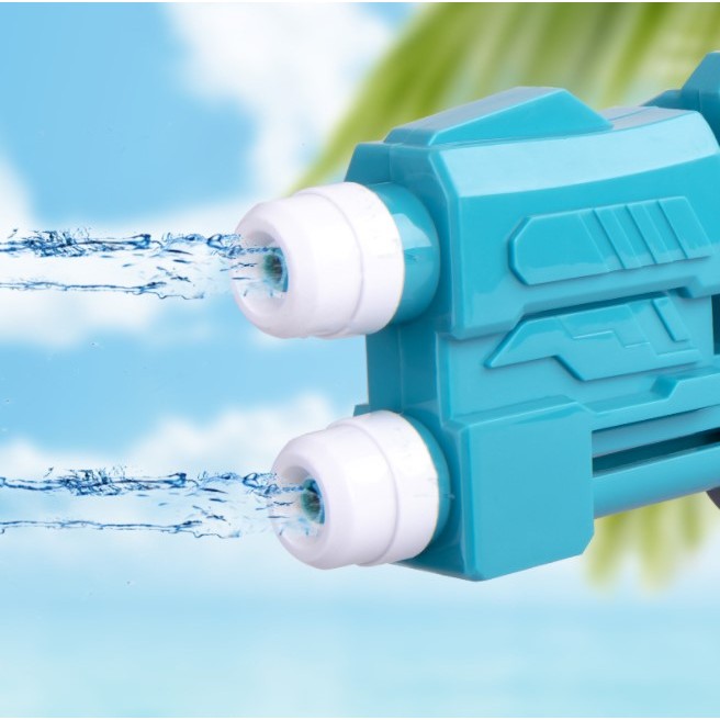 Đồ Chơi Súng Bắn Nước - Súng Nước 2 Vòi Bắn Xa 6 Mét Đồ Chơi Vận Động Ngoài Trời Cho Con Nhỏ