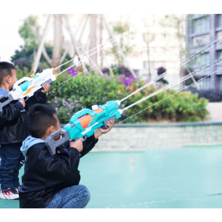 Đồ Chơi Súng Bắn Nước - Súng Nước 2 Vòi Bắn Xa 6 Mét Đồ Chơi Vận Động Ngoài Trời Cho Con Nhỏ