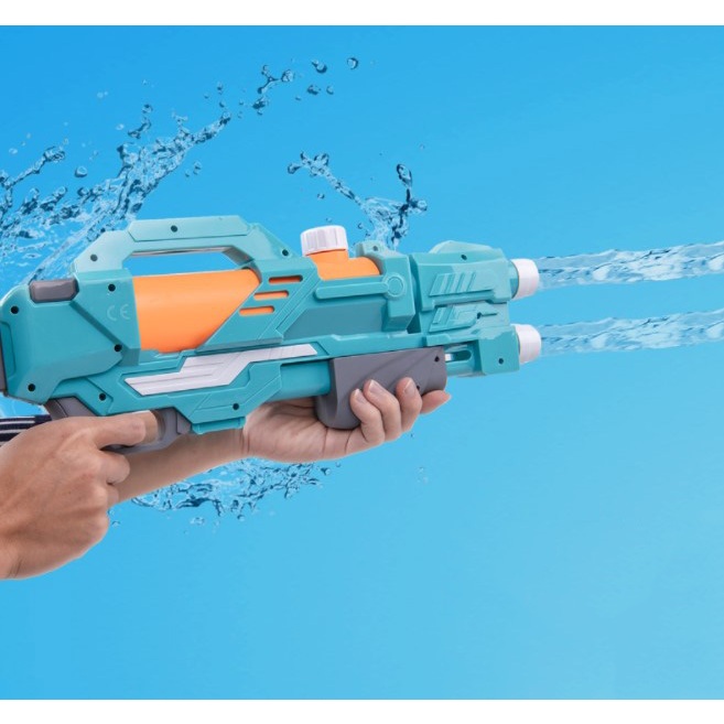 Đồ Chơi Súng Bắn Nước - Súng Nước 2 Vòi Bắn Xa 6 Mét Đồ Chơi Vận Động Ngoài Trời Cho Con Nhỏ
