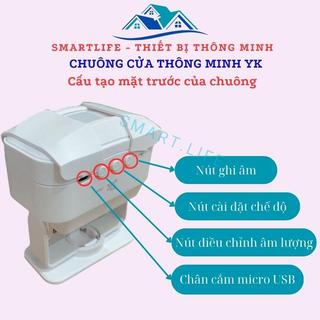Chuông Cửa Thông Minh Báo Khách SLK028, Báo Động Chống Trộm, Có Ghi Âm Thay Đổi Nhạc Chuông Có Giọng Nói Tiếng Việt