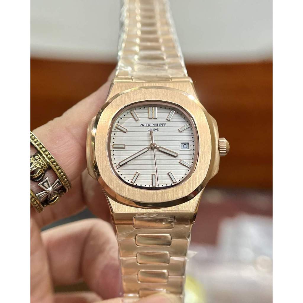 Đồng Hồ Nam Рɑтᴇᴋ Рһɪʟɪρρᴇ Trơn Dây vàng Máy Cơ Automatic Nhật