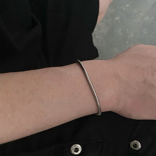 Vòng Tay Đôi / Lẻ Trơn Basic 3MM Bạc Basic Unisex - THÉP KHÔNG GỈ - VT045