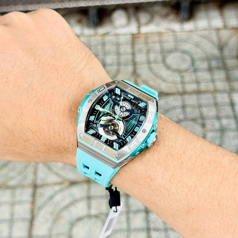 Đồng hồ nam chính hãng BONEST GATTI King Sport Men’s Watch BG5502 màu xanh  siz 44mm