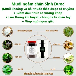 Muối ngâm chân Sinh Dược 550gr