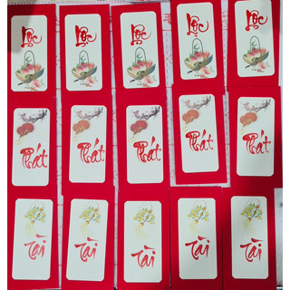 Bao lì xì thư pháp 2024