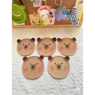 Lót  ly capybara 2 lớp(sẵn, mua 10 tặng 1)