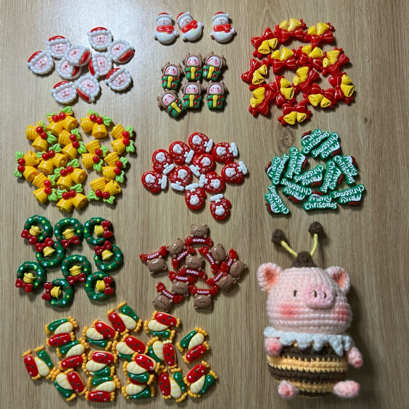 Charm Noel trang trí cây thông - Set 10 charm, 20 charm