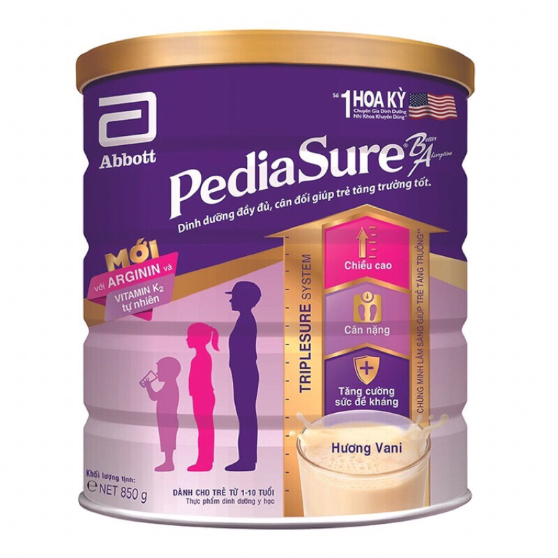 Sữa bột Pediasure 850g date mới