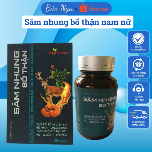 Sâm nhung bổ thận, Tiểu đêm, Nam yếu sinh lý, phụ nữ bốc hoả, Mất ngủ