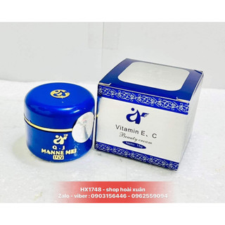Kem Dưỡng Trắng Da giảm thâm nám kèm chống nắng Q . J Manne Mei UV Vitamin E C Beauty Cream - HX1748