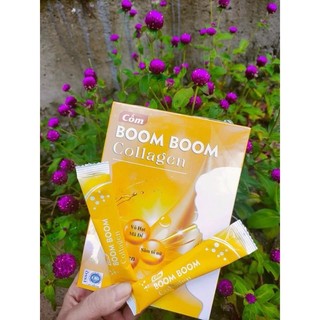 cốm boom boom collagen _ đẹp da bổ sung nội tiết tố hộp 15 gói