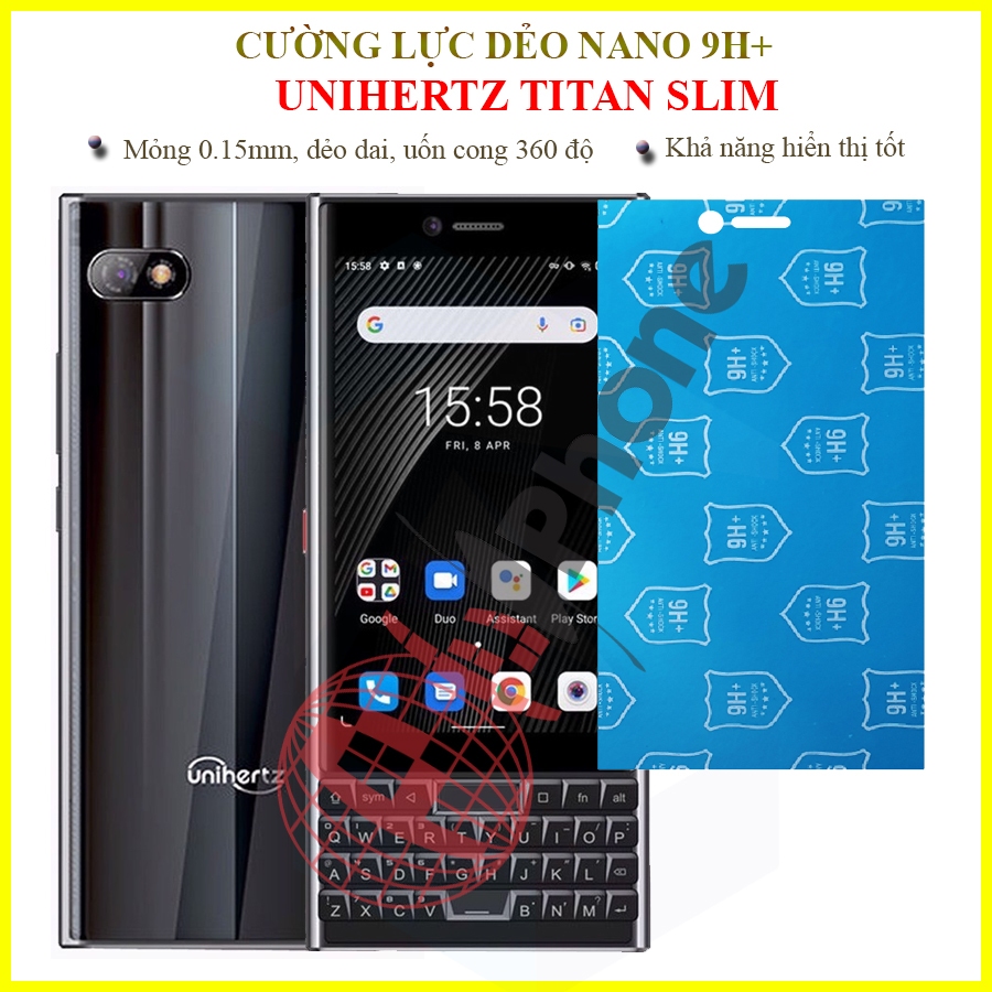 Dán cường lực dẻo nano trong hoặc nhám cho Unihertz Titan Slim