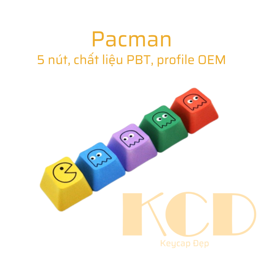 Keycap PBT profile OEM, keycap lẻ Mario, Pacman, Gamming,...