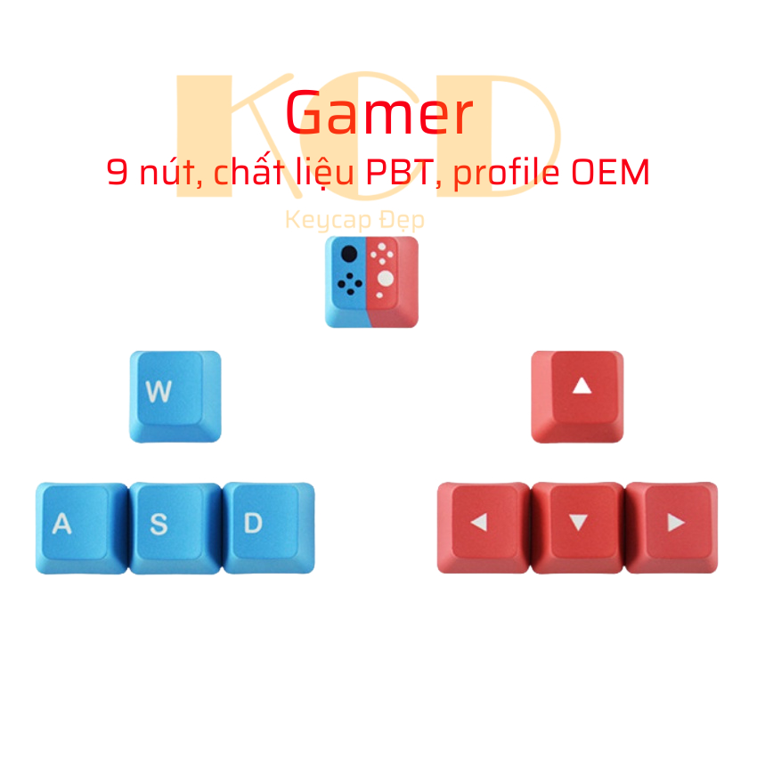 Keycap PBT profile OEM, keycap lẻ Mario, Pacman, Gamming,...