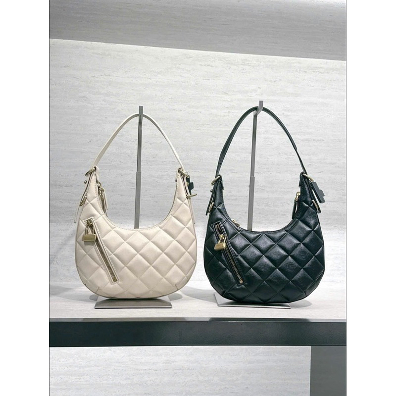 Túi kẹp nách trám khoá chéo mặt trước kèm 2 dây đeo Da PU