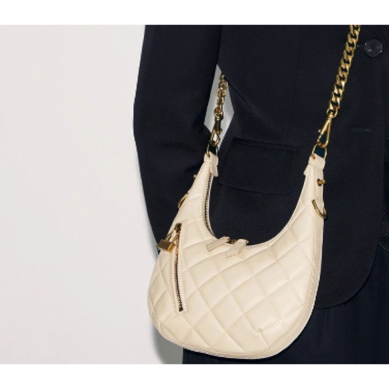 Túi kẹp nách trám khoá chéo mặt trước kèm 2 dây đeo Da PU