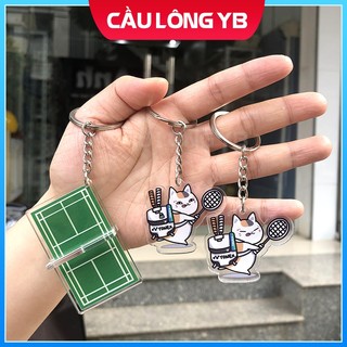 Móc khóa sân cầu lông - Móc in hình sân cầu lông