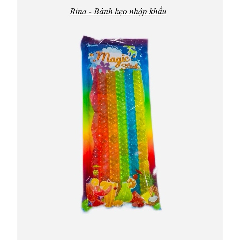 Thạch trái cây mix vị Magic hình que xoắn 300g - Thái Lan