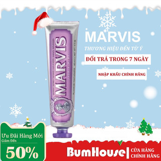 Kem đánh răng marvis jasmin mint 85ml - màu tím