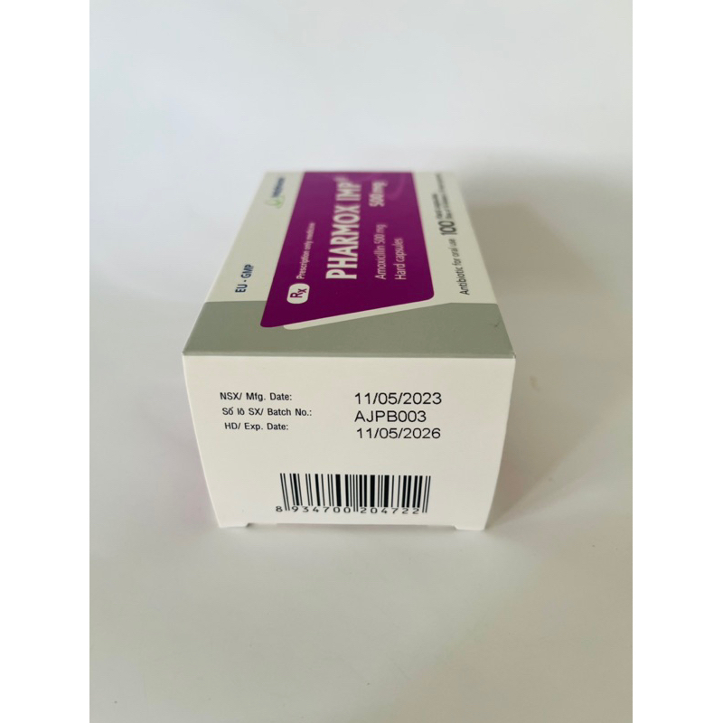 Amox 500mg Imexpharm , Hộp 100 viên