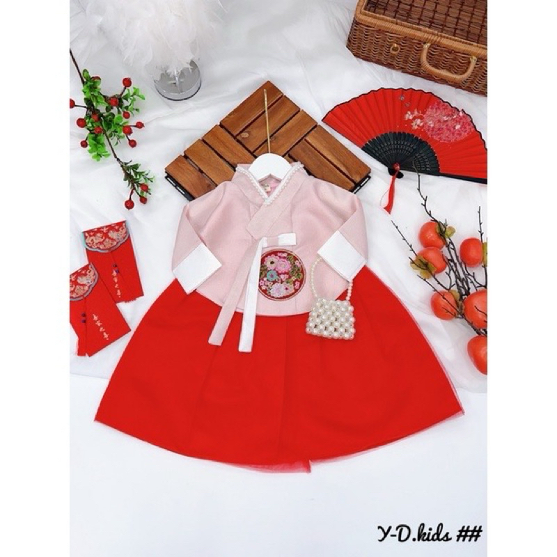 Áo dài hanbok,váy hanbok cách tân cho bé gái hàng qc cho bé gái