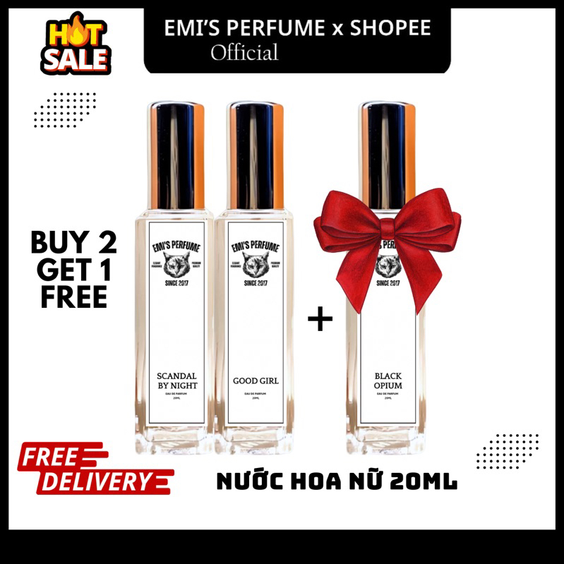 Nước hoa 20ml nữ| EMI’S PERFUME.(50 mùi) Nồng độ EDP chất lượng.