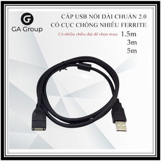 Dây cáp nối dài usb dài 1.5m - 5m - cáp usb nối dài chuẩn cáp 2.0