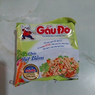 Cháo Gấu Đỏ thịt bằm