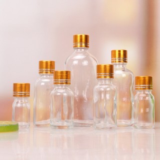 Lọ đựng tinh dầu nắp vàng 2 vạch nhỏ giọt cao cấp đựng serum 5ml 10ml 15ml 20ml 30ml 50ml 100ml