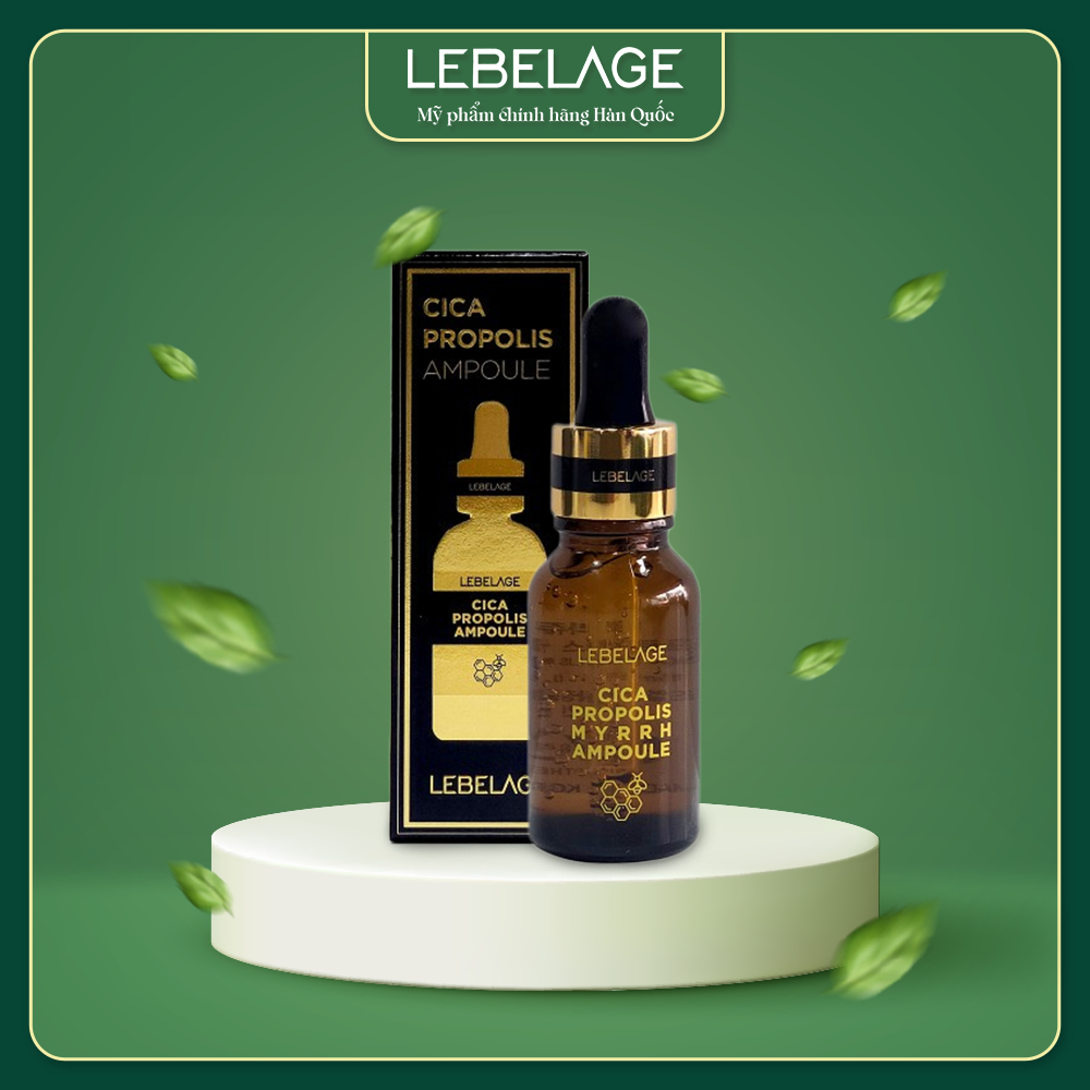 Tinh Chất Dưỡng Da Keo Ong LEBELAGE Myrrh Ampoule - Dưỡng Ẩm, Làm Dịu & Tăng Độ Đàn Hồi Da (15mL)