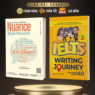Sách - combo 2 cuốn nuance 50 sắc thái của từ + sách - ielts writing journey from basics to band 6.0
