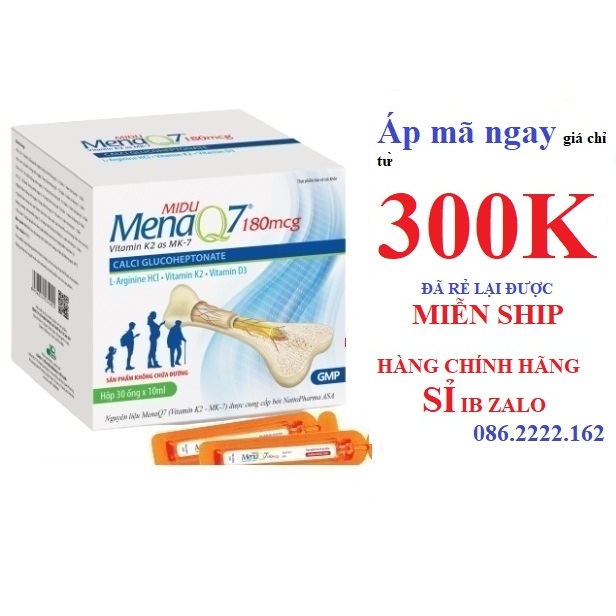 Midu MenaQ7 180mcg - Tăng chiều cao tối ưu và bổ sung canxi cho mọi lứa tuổi
