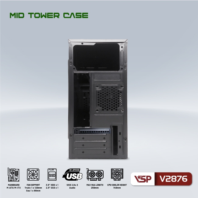Vỏ Case Máy Tính VSP V2876