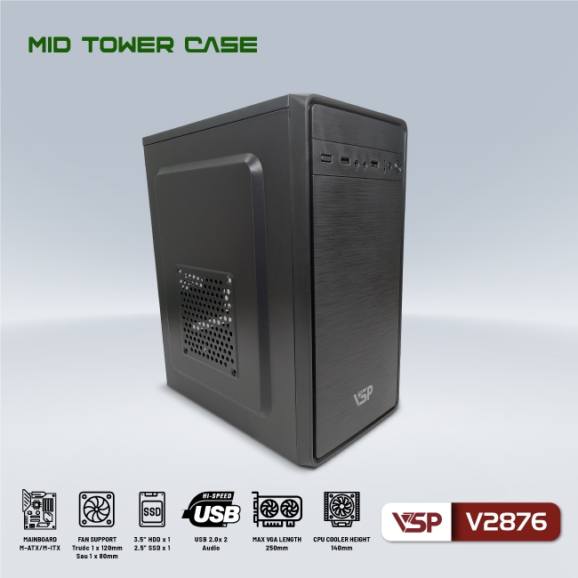 Vỏ Case Máy Tính VSP V2876