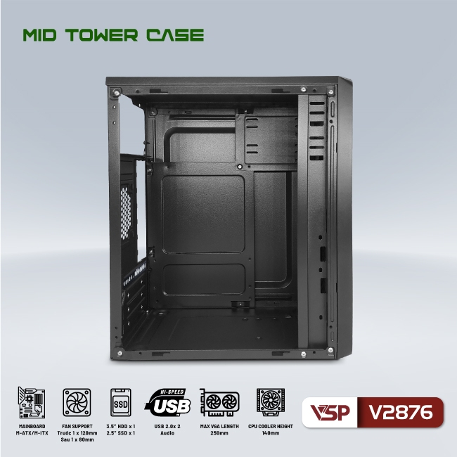 Vỏ Case Máy Tính VSP V2876