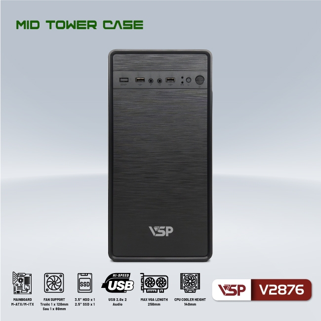 Vỏ Case Máy Tính VSP V2876