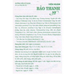 KẸO NGẬM HO BẢO THANH [GÓI 5 VIÊN]