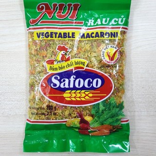 Safoco nui rau củ hình chữ cái alphabet saphes vegetable macaroni