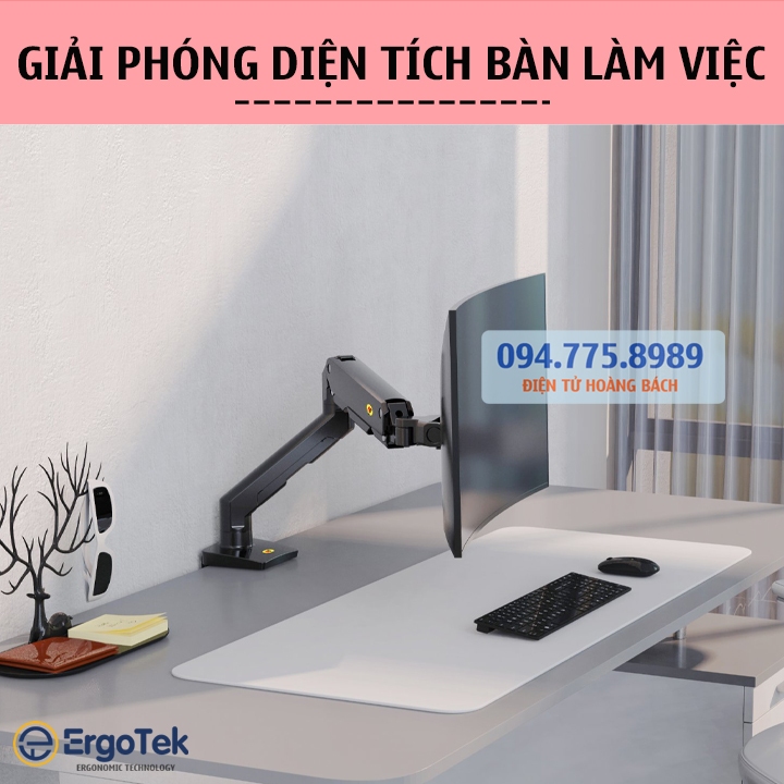 NB G50  27 - 45 Inch - Giá Treo Màn hình máy tính/ Tay Arm NB G45 treo màn hình máy tính