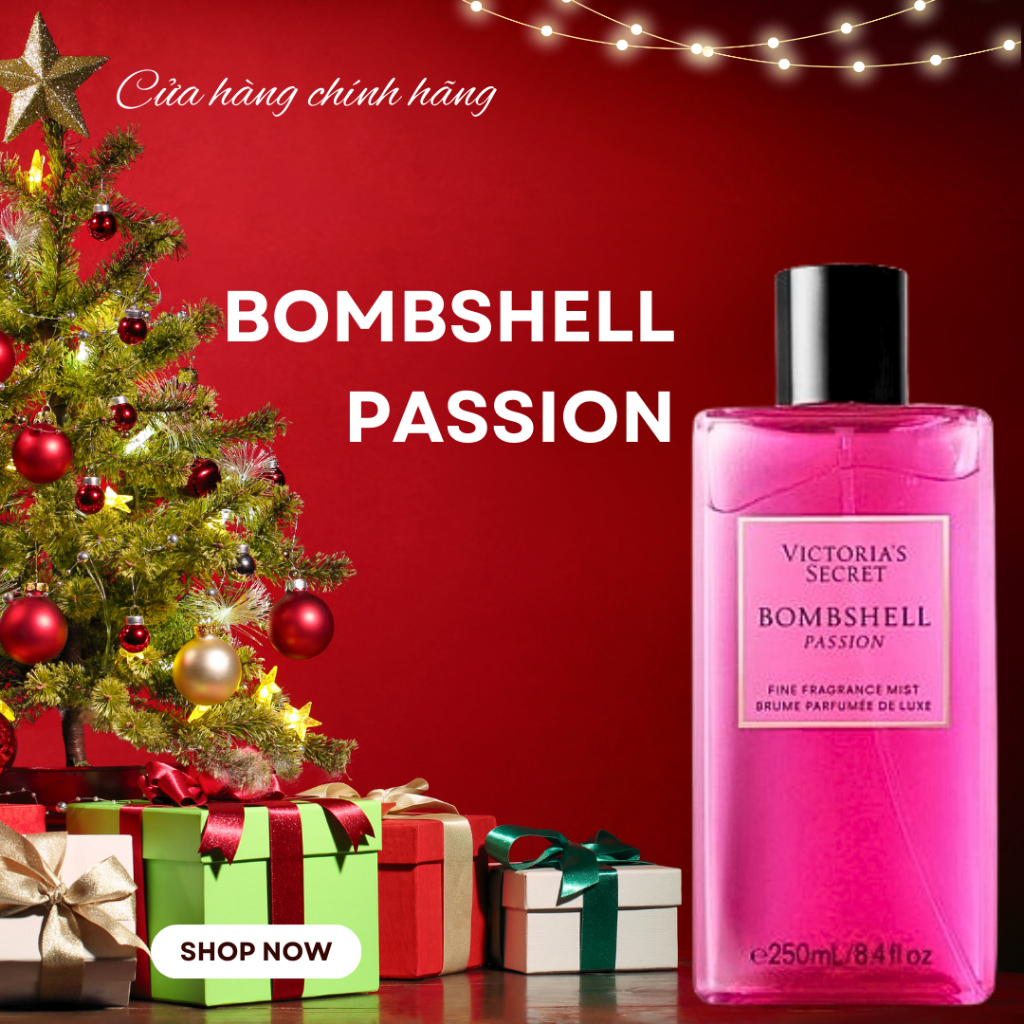 Xịt thơm toàn thân Victoria's Secret - Bombshell Passion 250ml