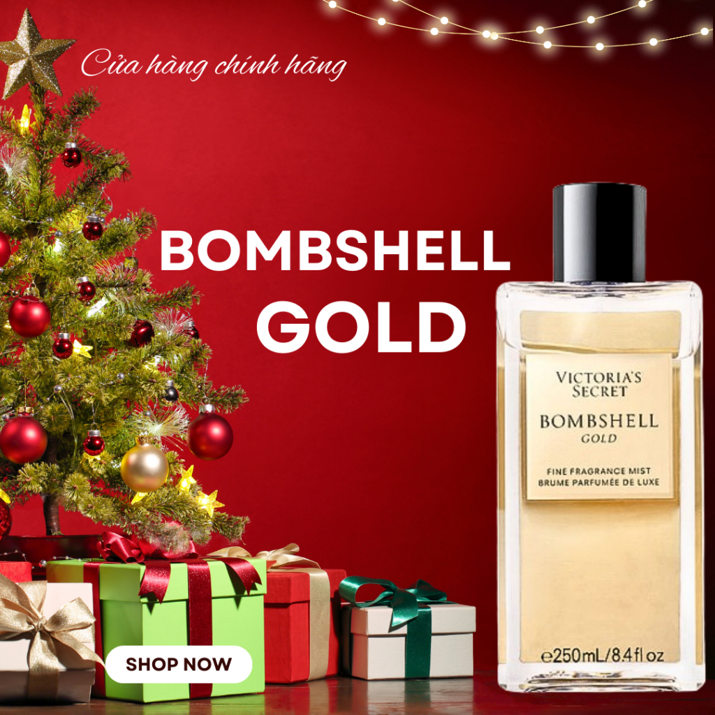 Xịt Thơm Toàn Thân Victoria Secret Bombshell Gold 250ml [Likeau90 noidiatrung]