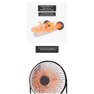 Quạt Sưởi Mini Heater 4 inch Tiện Dụng Dễ Mang Theo Cho Mùa Đông