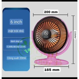 Đèn sưởi Mini Halogen 200W OEM-SH28 nhỏ gọn, tiện dụng
